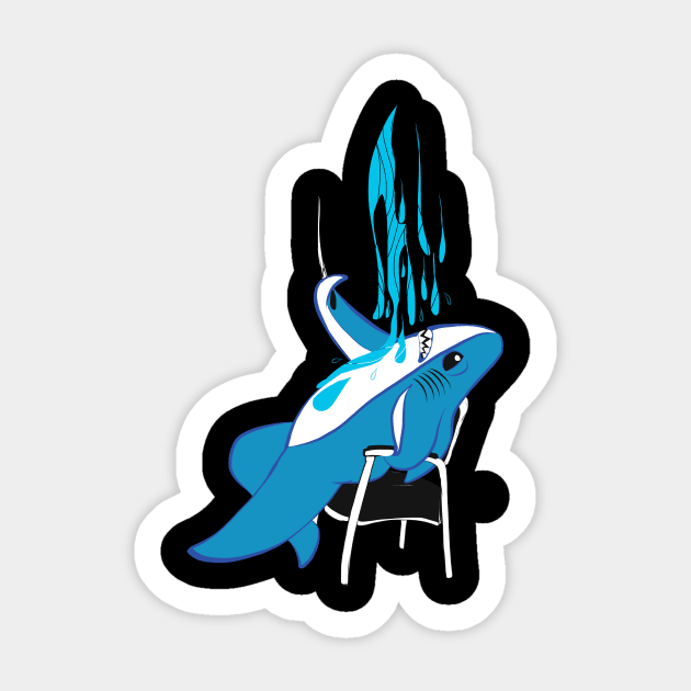 Shark Dance Sticker by lopescodesign